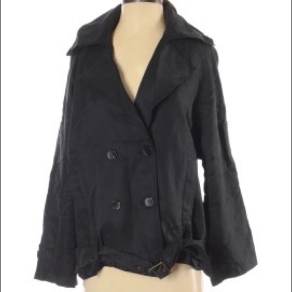 ESSUE Women’s Jacket Black belted Size Small NWT - Picture 1 of 12